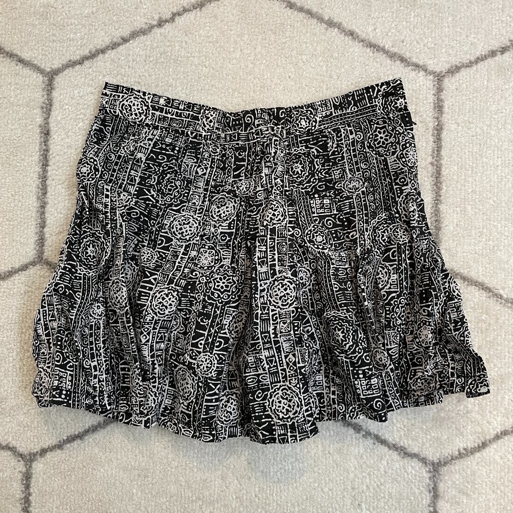 Vintage Nike Black & White Pleated Tennis Skirt